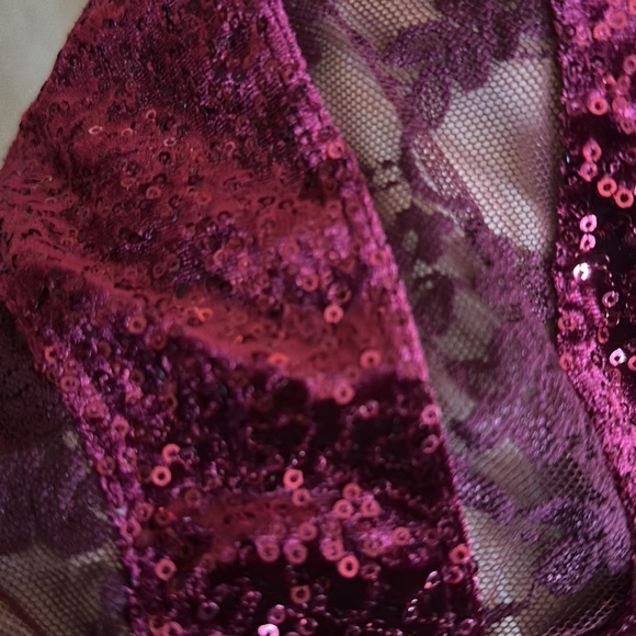 Weissman Maroon Unitard - Picture 4 of 4